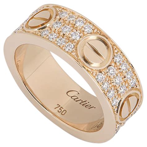 rose gold cartier love|cartier love interlocking ring.